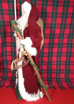34 Santa Claus Old World Costco Christmas Decoration Figure With Original Box