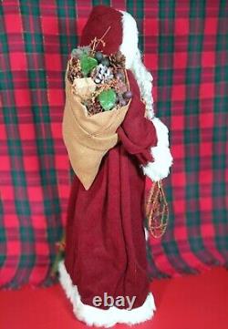 34 Santa Claus Old World Costco Christmas Decoration Figure With Original Box