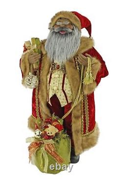 36 Inch Standing Ol' World Traditional Santa Claus Christmas Figurine Figure