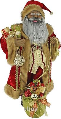 36 Inch Standing Ol' World Traditional Santa Claus Christmas Figurine Figure De