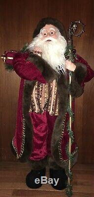 37 Santa Claus Home Decor Standing Christmas Figure- Woodland/Rustic