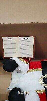 3ft Santa Claus Decorative Figure with Gift Bag and Naughty / Nice List