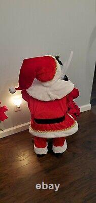 3ft Santa Claus Decorative Figure with Gift Bag and Naughty / Nice List