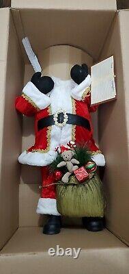 3ft Santa Claus Decorative Figure with Gift Bag and Naughty / Nice List