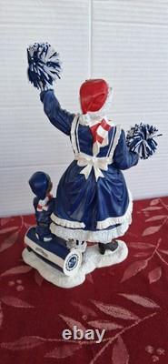 4-Danbury Mint PENN STATE Nittany Lions SANTA & MRS CLAUS Figures Football