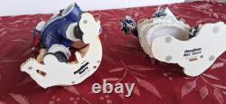4-Danbury Mint PENN STATE Nittany Lions SANTA & MRS CLAUS Figures Football