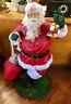 4 Ft. Santa Claus With Cloth Toy Bag Poly-resin Fiberglass Christmas Statue