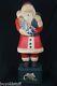 4ft Tall Antique Store Display Paper Mache Santa Claus Life Size Christmas 1930s