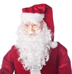 5.8 ft. Christmas Singing Santa Claus Sound Activated Holiday Yard Decoration