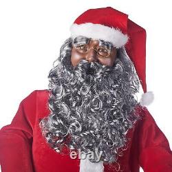 5.8 ft Life Size Animated Black African American Santa Claus Christmas Figure