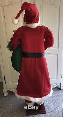 5 FT LIFE SIZE SANTA CLAUS CHRISTMAS STATUE FIGURE w HAT Good Boys Girls List