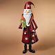 5 Ft Metal Santa Claus Whimsical W Present Bell Christmas Xmas Decor Prop Figure