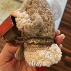 5 Hand Crafted Vintage Santa Claus Christmas Figure Hand Sewn And Painted 8H