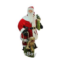 5' Life-Size Deluxe Animated Musical Inflatable Santa Claus Christmas Figure