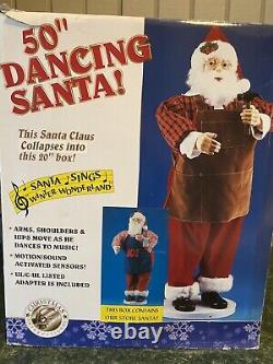 50 Animated Dancing Singing Santa Claus Motion Activated by Christmas Intl