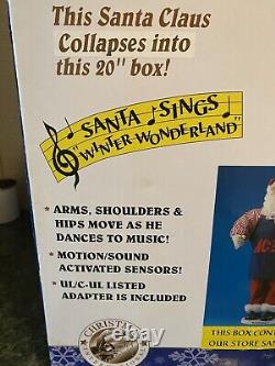 50 Animated Dancing Singing Santa Claus Motion Activated by Christmas Intl