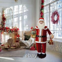 58 Dancing Santa Claus Animatronic with Prelit Tree & Motion-Activated Decor