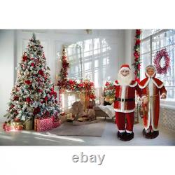 58 Dancing Santa Claus Animatronic with Prelit Tree & Motion-Activated Decor