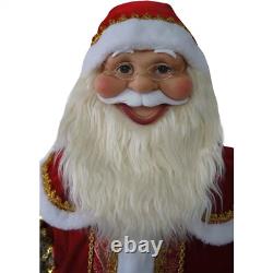 58 Dancing Santa Claus Animatronic with Prelit Tree & Motion-Activated Decor