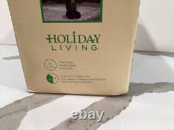 5ft Santa Claus in Camo With Binoculars Moving arm LED Light Up Blow Up Rare