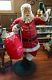 6 Ft. Santa Claus With Cloth Toy Bag Poly-resin Fiberglass Christmas Statue