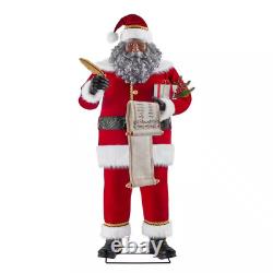 6' Life-size Animated Realistic Santa Claus Christmas Prop