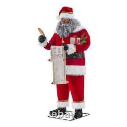 6' Life-size Animated Realistic Santa Claus Christmas Prop