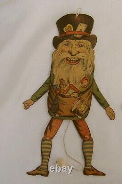 6 Santa Claus jumping jack made by Oehmigke & Riemschneider Germany ca 1870