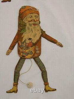 6 Santa Claus jumping jack made by Oehmigke & Riemschneider Germany ca 1870