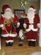 6 Ft. Life Size Deluxe Santa Claus Withburlap Sack Of Toys And Animated/moving Elf