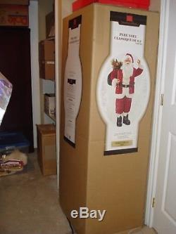 6 ft. Life Size Deluxe Santa Claus withBurlap Sack of Toys and animated/moving Elf
