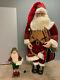 6ft Tall Life Size Santa Claus & Animated Elf Toy Bag Watch Big Members Mark 07