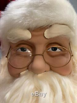 6ft Tall Life Size Santa Claus & Animated Elf Toy Bag Watch BIG Members Mark 07