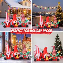 7.55FT Christmas Inflatables Gnomes 2025 NEW LED Outdoor Decoration