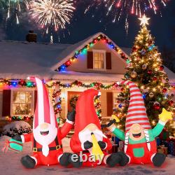 7.55FT Christmas Inflatables Gnomes 2025 NEW LED Outdoor Decoration