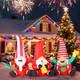 7.55ft Christmas Inflatables Silly Gnomes 2025 New Led Outdoor Decoration