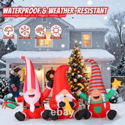 7.55FT Christmas Inflatables Silly Gnomes 2025 NEW LED Outdoor Decoration