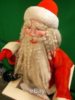 7-Up Santa Claus 1950's Animated Inflating Store Display Harold Gale  Figure