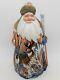 7 Wooden Santa Claus Hand Carved And Painted Figurine Tall Christmas Decor #2