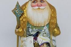 7 Wooden Santa Claus Handmade and hand painted figurine Christmas decor