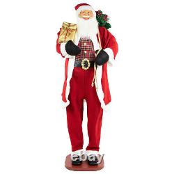 72 Country Santa Claus Standing Christmas Figure