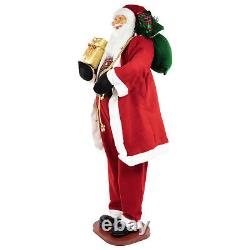 72 Country Santa Claus Standing Christmas Figure