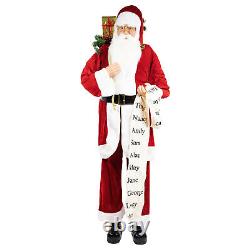 72 Red and White Santa Claus with Naughty or Nice List Christmas Figure
