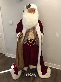 80-Inch Life Size Santa Claus Christmas Figure by Jacqueline Kent / Kurt Adler