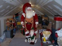 80 Life Size Santa Claus and Animated Elf