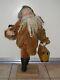 90 One-of-a-kind Santa Figure Running With Doll & Suitcase By Lois Clarkson