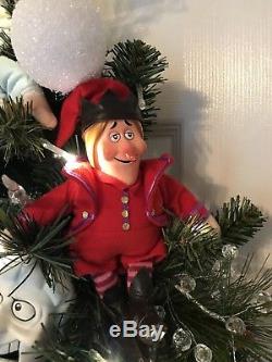 A Year without a Santa Claus Inspired Light-Up Christmas Wreath Heat/Snow Miser