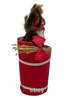 AF27 Austrian Christmas Krampus Companion Belsnickle Figure Candy Container 1930