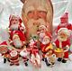 Amazing Vintage Christmas Lot Santa Claus Toy Figures Ornaments From 60s