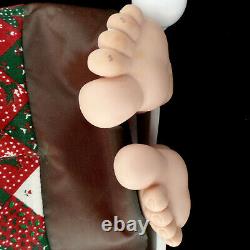 ANIMATED CHRISTMAS FIGURE / SLEEPING SANTA in BED / TELCO MOTIONETTE / SEE VIDEO